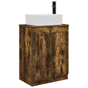 Mobile da bagno con Lavabo | Armadio Lavabo Rovere Fumo 54 x 35 x 83 cm