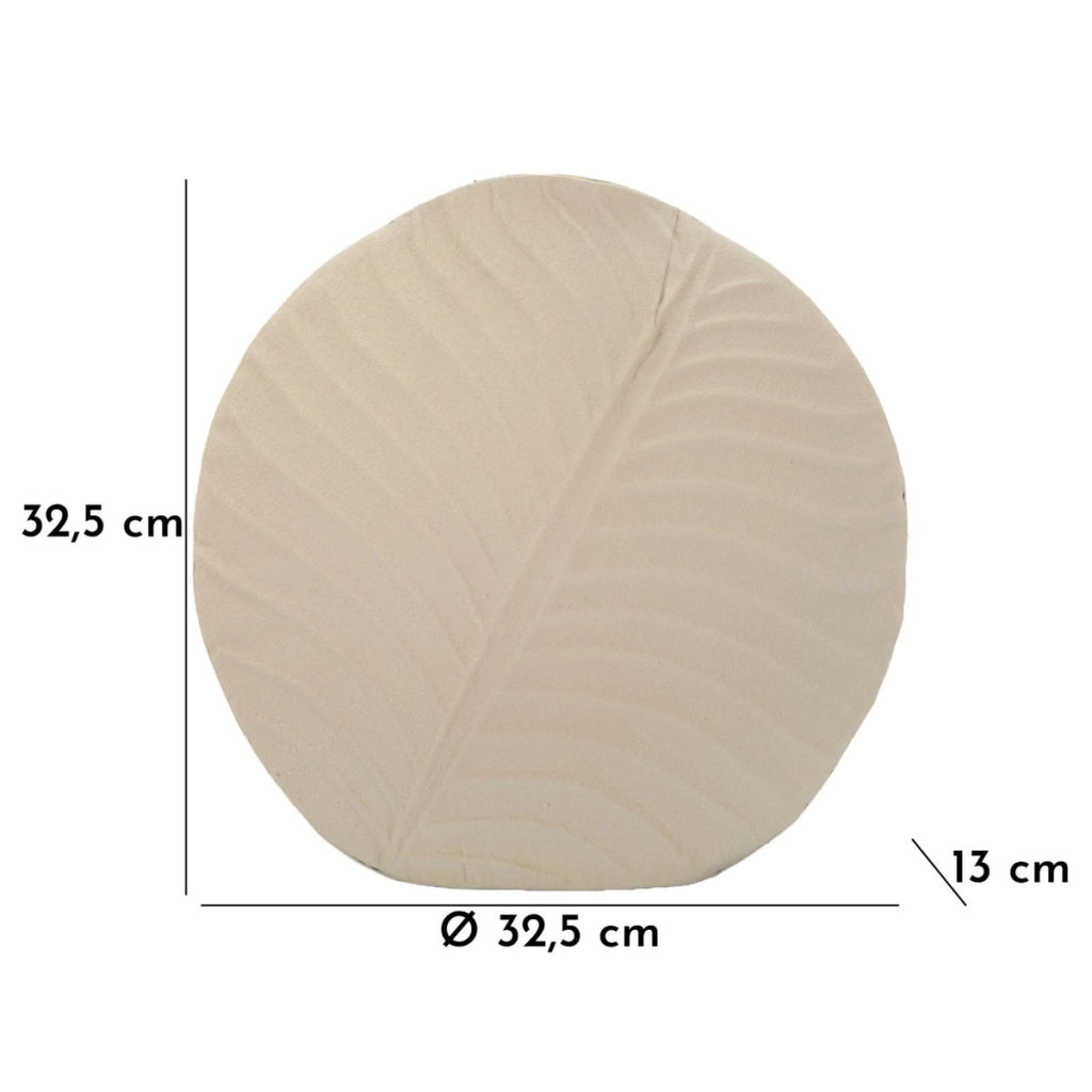 Vaso Decorativo VKH842, Beige, Metallo, 32,5x13x32,5 cm