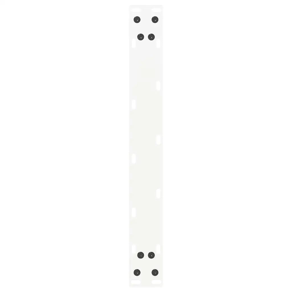 Gambe per Tavolino da Caffè a Forma di U 2 pz Bianche 50x(42-43) cm Acciaio 4013157