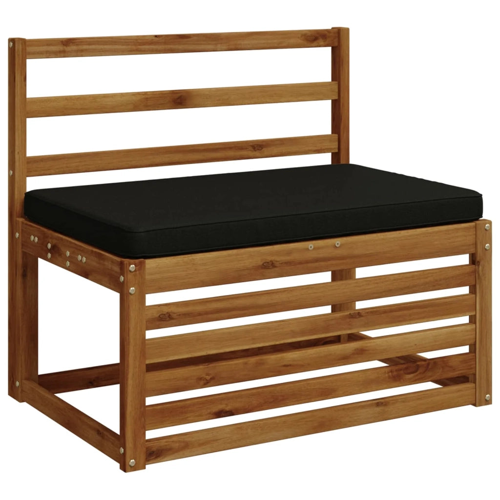 Cuscino per Panchina a 1 Pezzo VUGHT 100% Poliestere Nero 951646