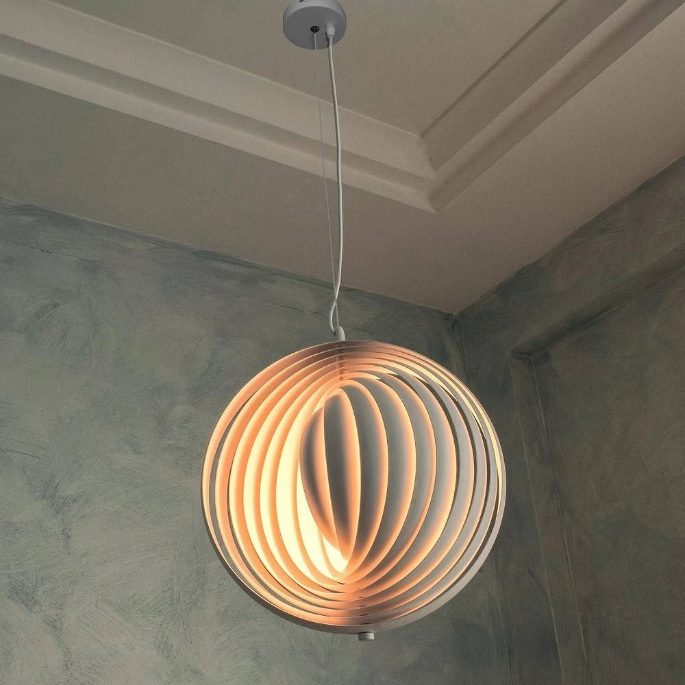Trade Shop - Lampada A Sospensione 3d Geometrico Cerchio E27 Lampada Regolabile Pendente Lp-85b -
