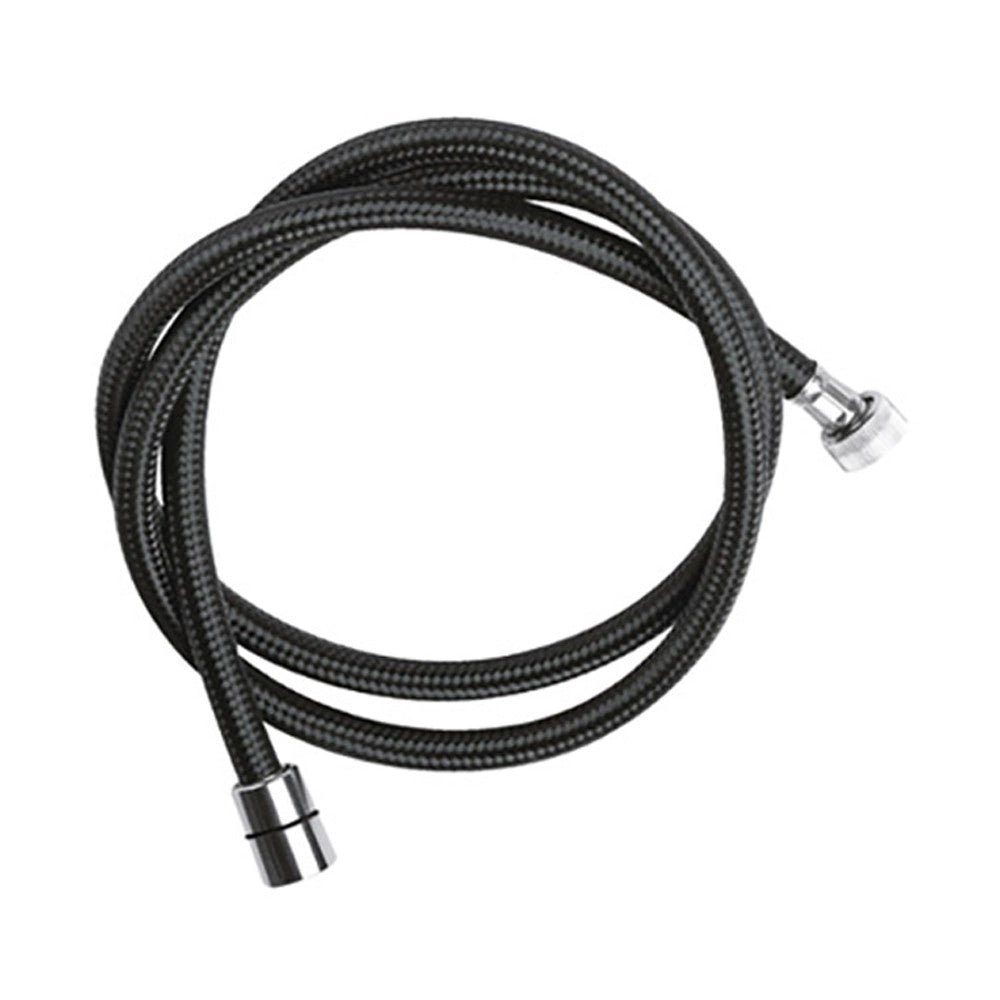 Flessibile per doccia in nylon nero