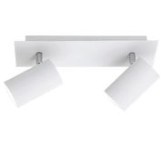 Faretti Soffitto Barra 2 Spot 3W GU10 Cilindro Bianco Marley GD Trio