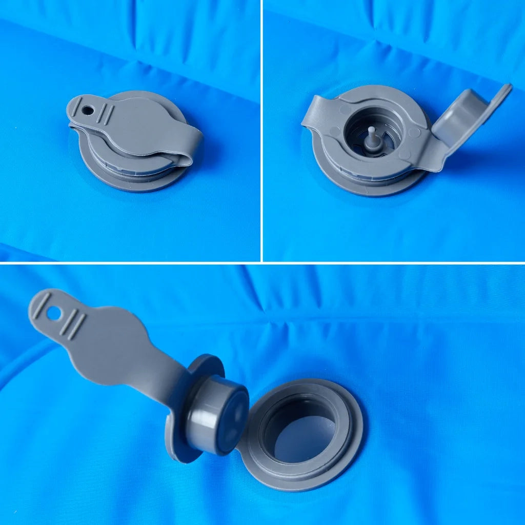 Materasso da Campeggio Autogonfiabile con Cuscini 1 Persona Blu 4007120
