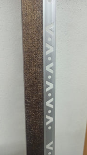 Listello fusion effetto metallico 25x10 bronzo scuro 2,5 metri