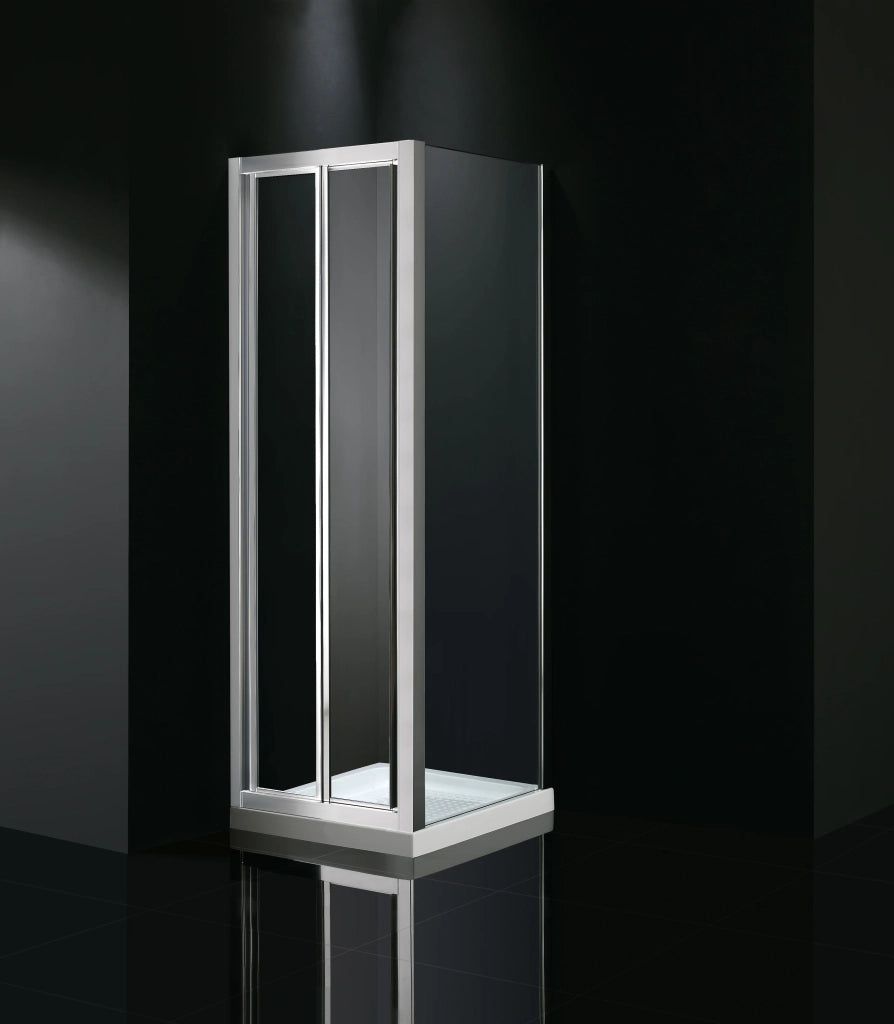 Box doccia frontale pieghevole AKORD 90 cm (86-91) cromo vetro trasparente