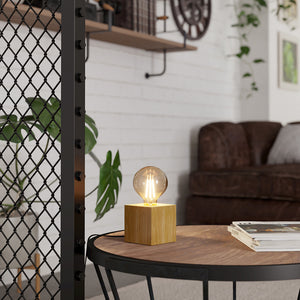 Lampada Da Scrivania Contemporanea Prestwick 2 1 Luce Legno Marrone