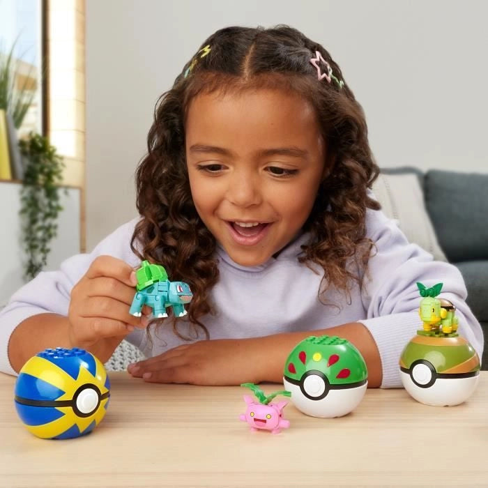 MEGA Pokémon - Allenatore di Pokémon Pianta - Set da costruzione HWR77