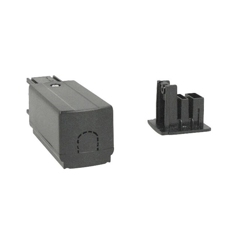 Kit Connettore Alimentazione Sinistra + Terminale Chiusura Colore Nero Per Binario Guida Trifase CB40203