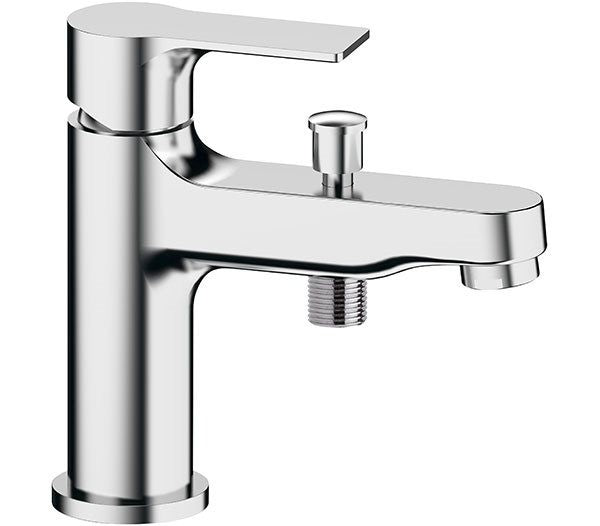 Miscelatore monocomando lavabo/vasca con deviatore integrato, senza kit doccia