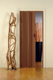 1pz porta a soffietto con maniglia cm 83x214 colore noce cod:ferx.82845