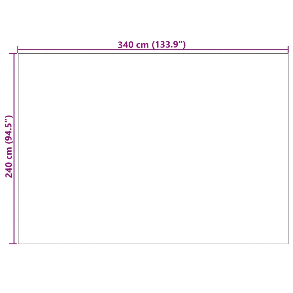 Tappeti per area SIROLO Beige 340 x 240 cm Poliestere