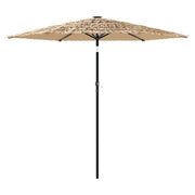 Ombrello | Parasolne Giardino con Palo in Acciaio Marrone 268x268x226 cm