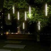 Luci Meteoriche 8 pz 30cm Bianco Freddo 192 LED Interni Esterni cod mxl 41112