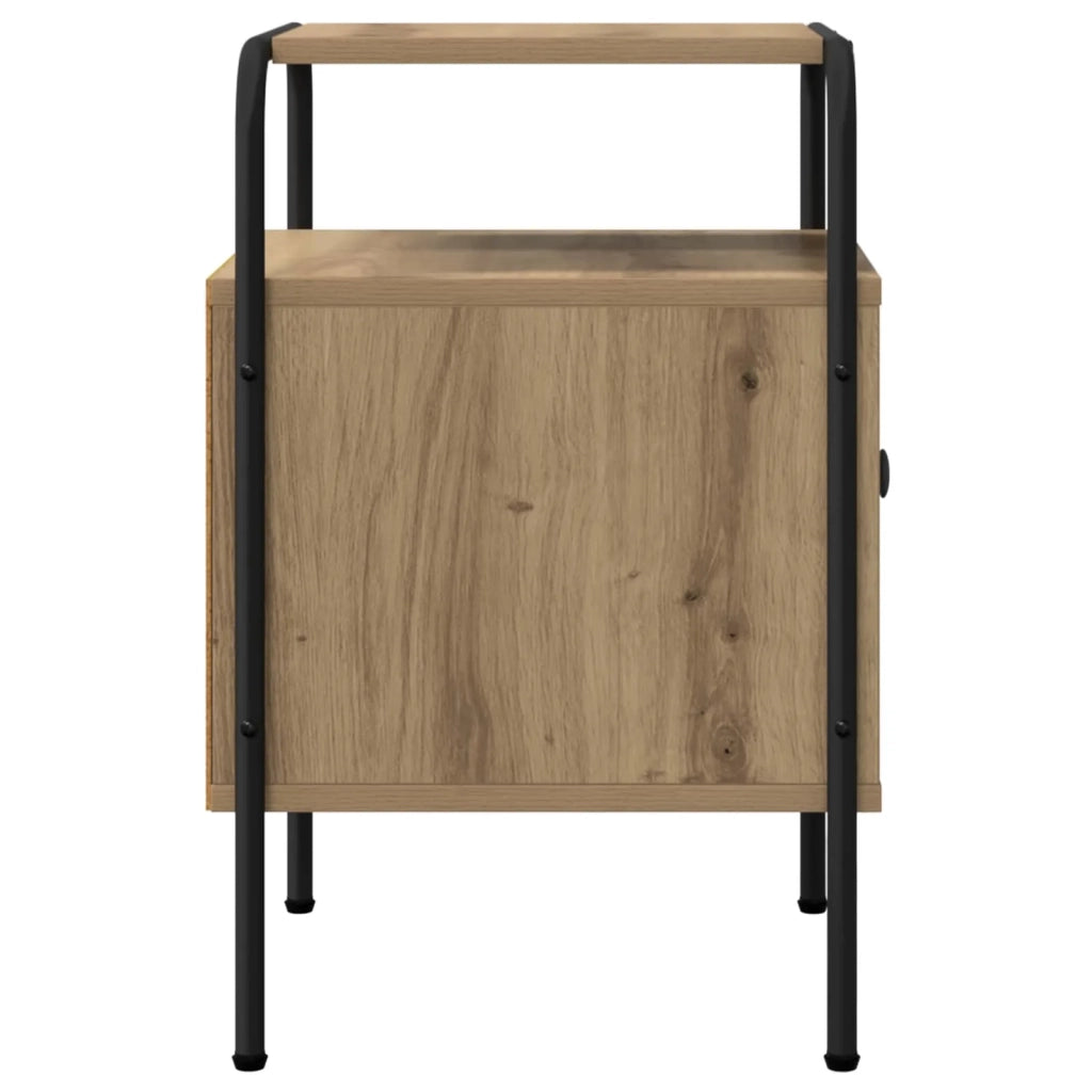 Armadio da Notte 2 pz Rovere Artigianale Legno ingegnerizzato 8007598