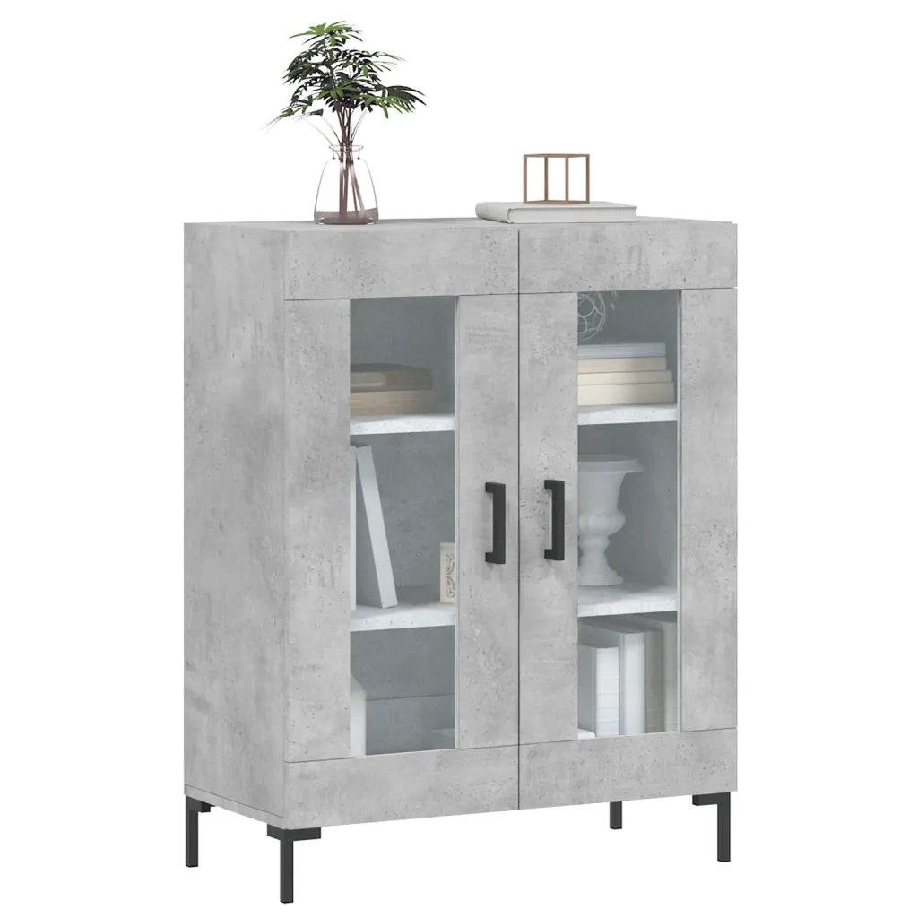 Credenza Grigio Cemento 69,5x34x90 cm in Legno Multistratocod mxl 104068