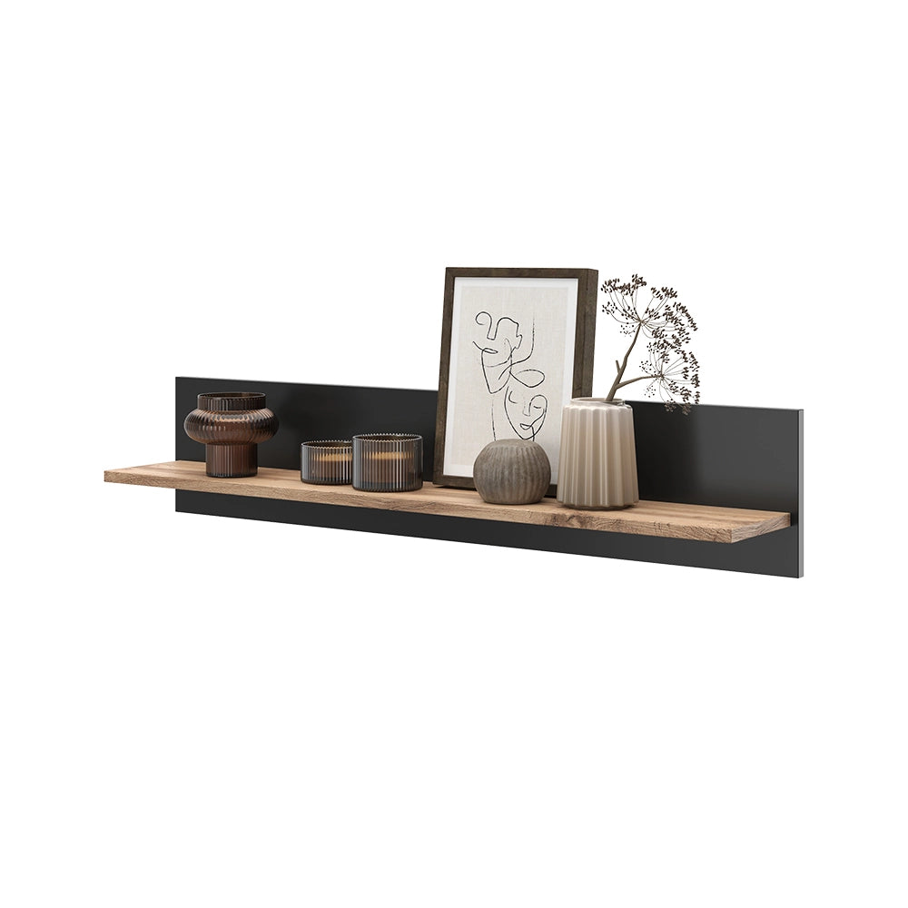 Vicco Libreria da parete Quercia Wotan 100 x 20 cm staffa a parete
