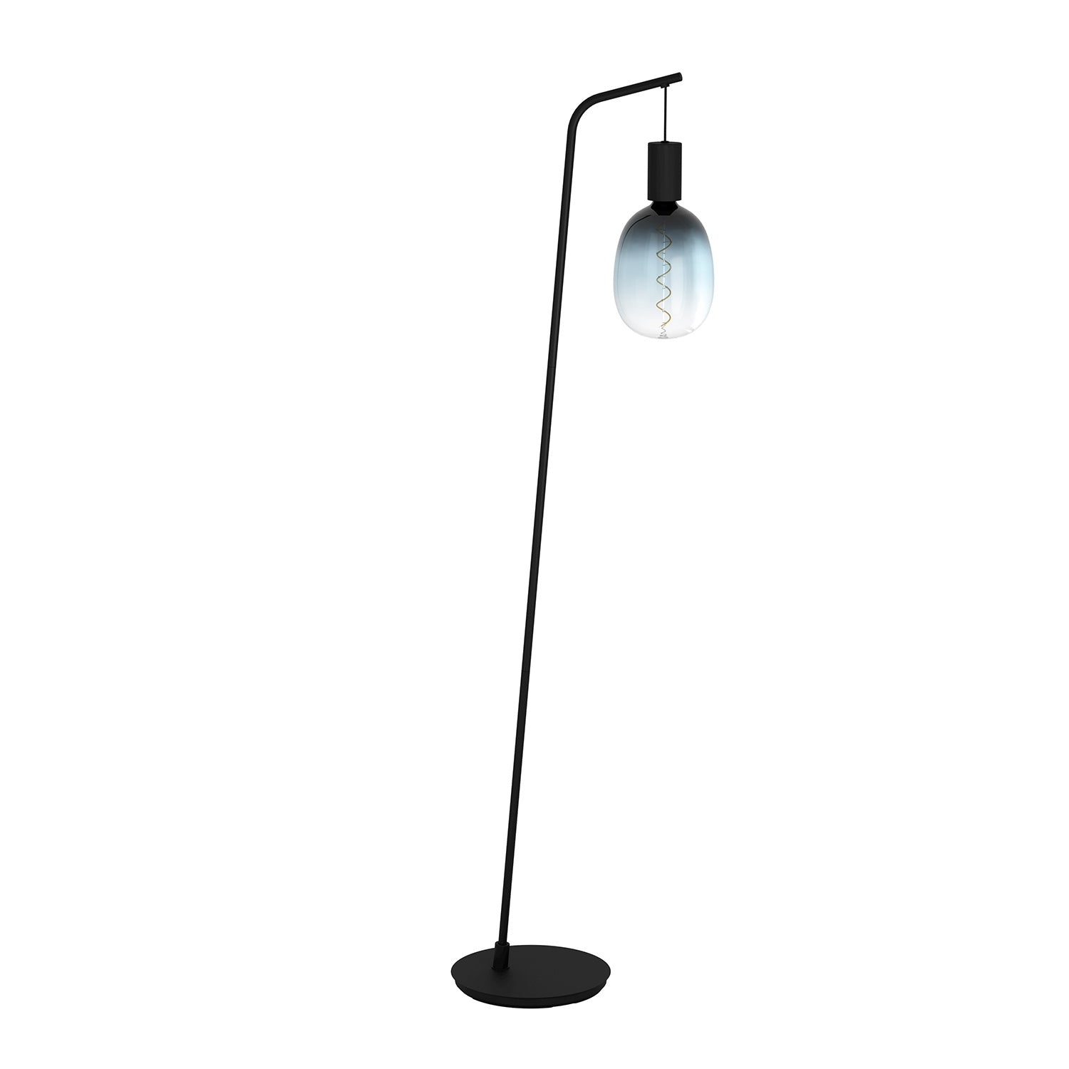 Piantana Vintage Cranley Acciaio Nero 1 Luce E27
