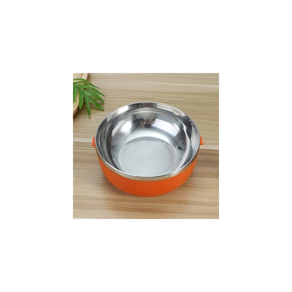 Trade Shop - Contenitore Termico Porta Pranzo Alimenti Plastica Acciaio Inox Thermos 600 Ml -