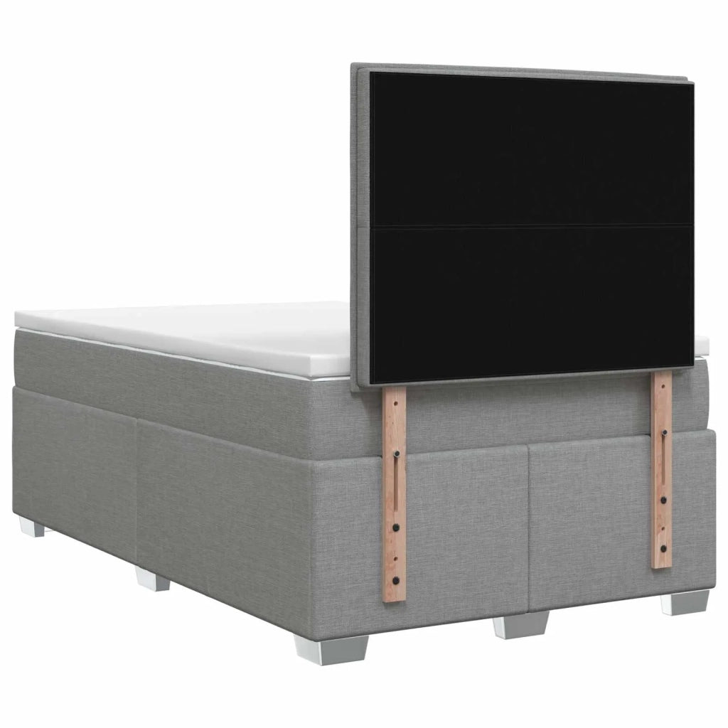 Letto box spring con materasso Grigio Chiaro 120 x 190 cm 3453353