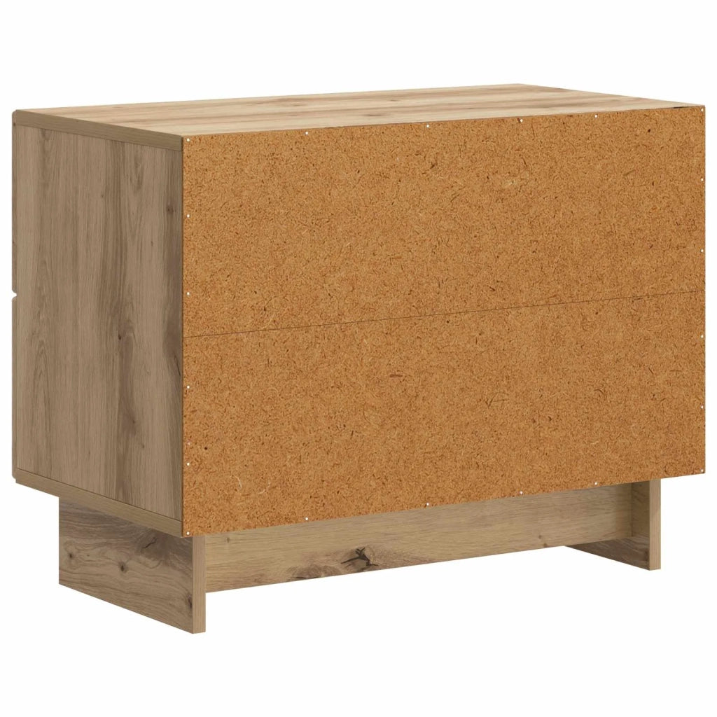 Comodino | Armadio da Notte | Mobiletto da notte Rovere Artigianale 62 x 34,5 x 47,5 cm
