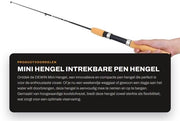 Attrezzo da pesca portatile - Fibra di carbonio - Leggero - Manico antiscivolo - Sistema di guida migliorato - Asta da pesca pieghevole