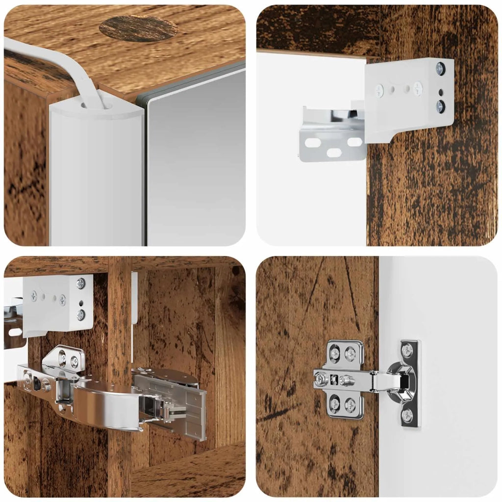 Set di Armadi da Bagno 5 pcs Legno antico Legno ingegnerizzato 3406453