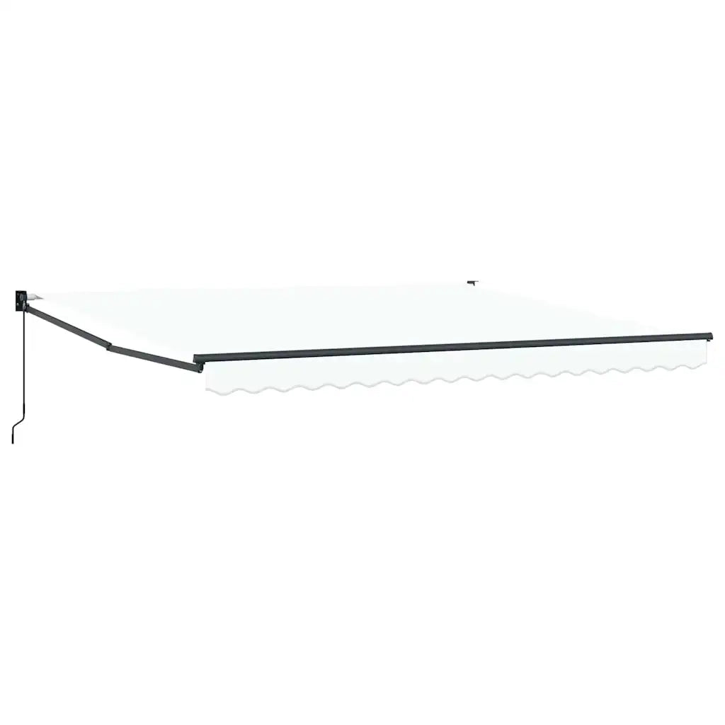 Tenda Retrattile Bianco 400 × 300 cm Poliestere e Alluminio 3330633