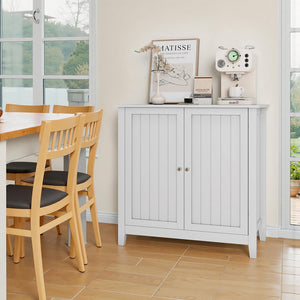 Armadio bagno - Xylo - doppie ante bianco con ripiani regolabili