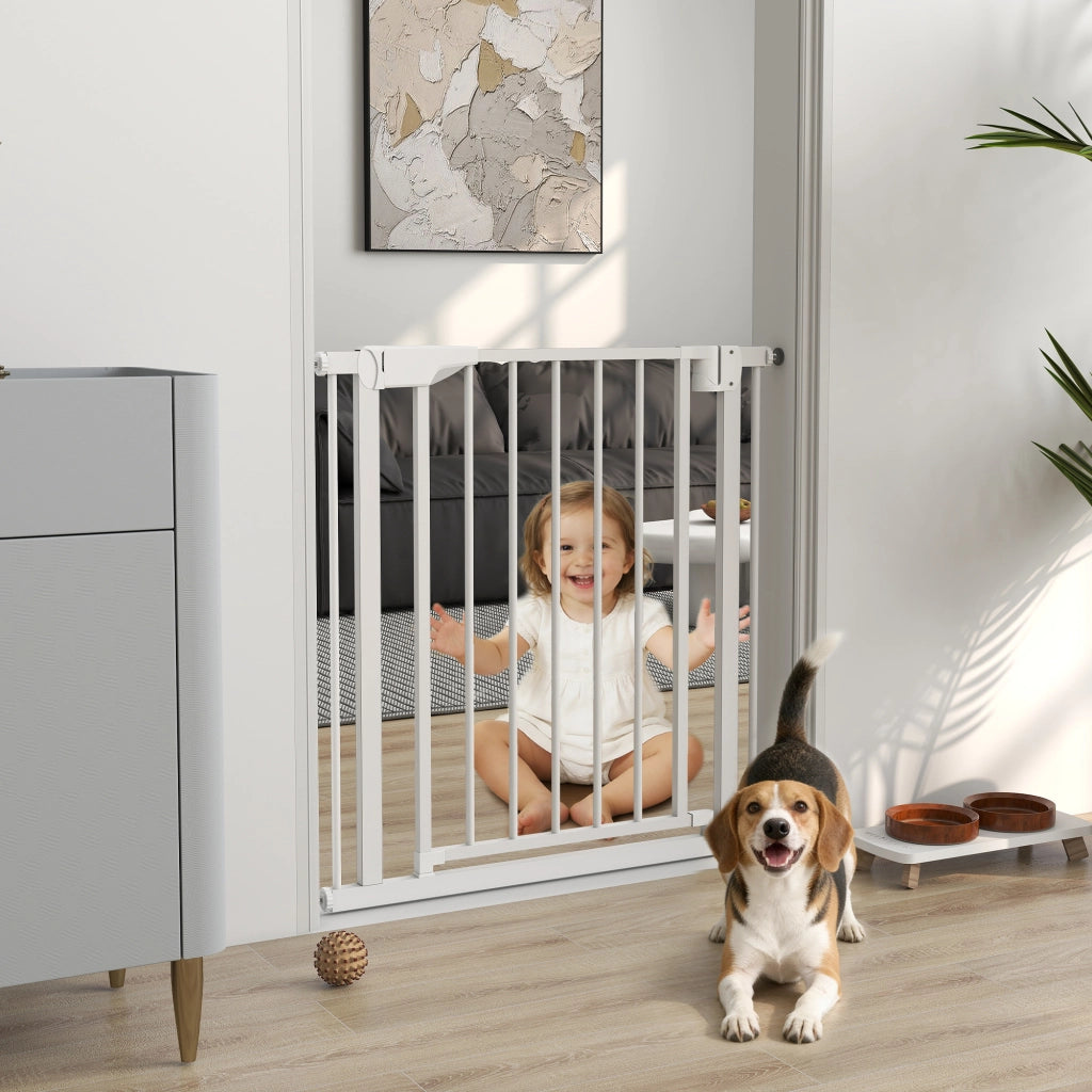 Cancello di Sicurezza per Scale e Cucina ¨C Zephmum ¨C Bianco 76x76 cm