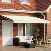Tettuccio Elettrico Retrattile Crema e Bianco 4 × 3 m 3421352