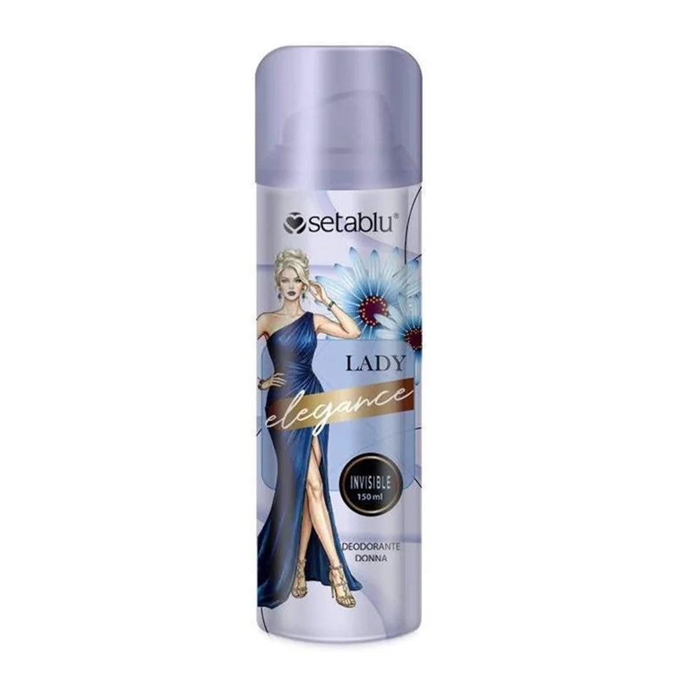 Trade Shop - Deodorante Corpo Spray Donna Lady Elegance Invisible Da 150ml Non Lascia Macchie 023274 -