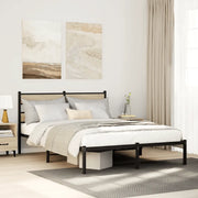 Giroletto senza Materaso in Metallo Rovere Sonoma 140x190 cm 4017102