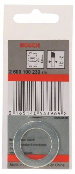 2600100230 - Anello riduttore per lame per sega circolare 30 x 20 x 1,8 mm