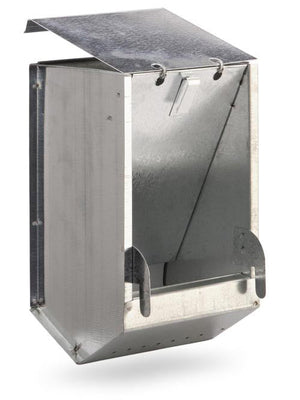 Mangiatoia a Tramoggia 1 Scomparto per Conigli in Lamiera Rocila