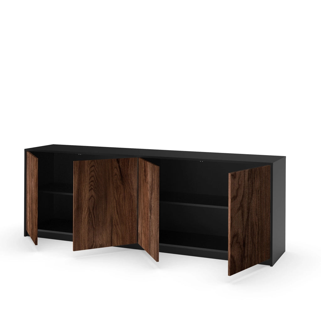 Buffet 4 ante BUDAPEST nero/rovere rio