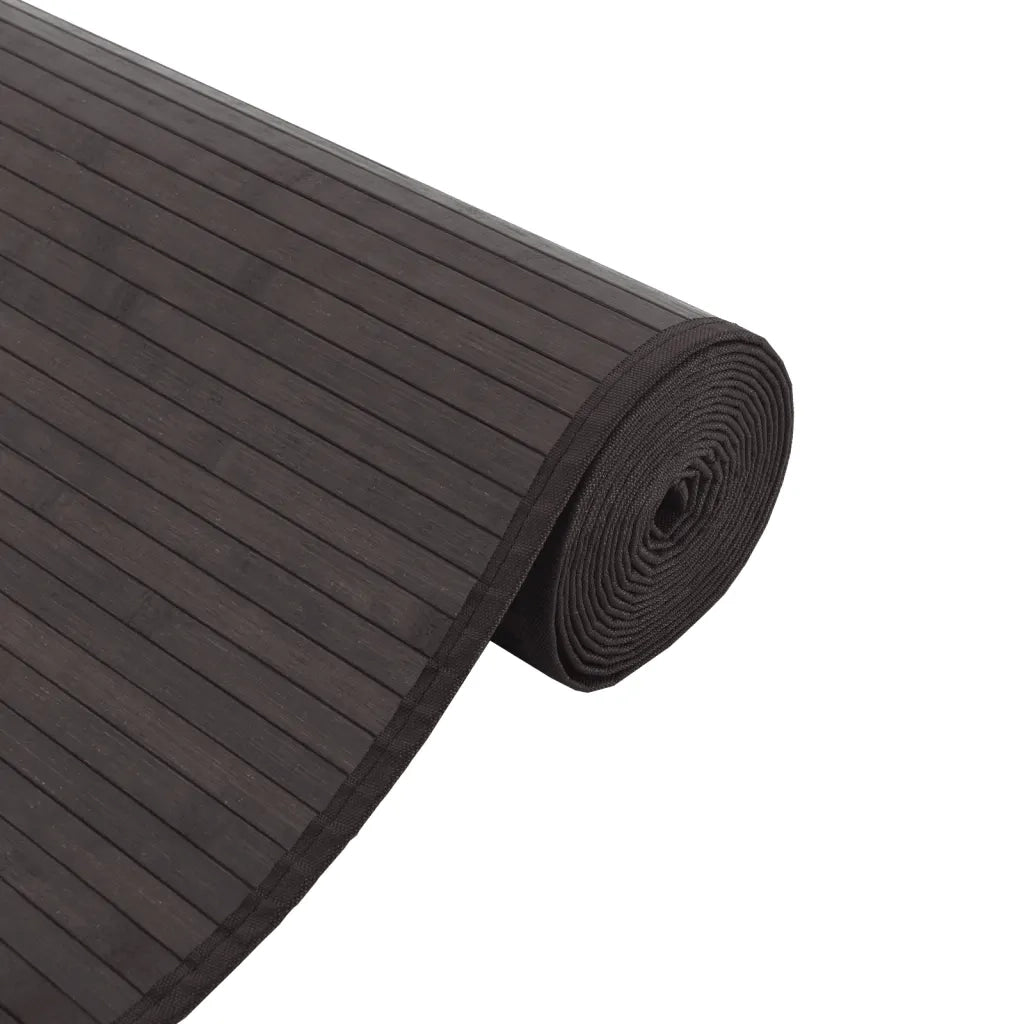 Tappeto Rettangolare Marrone Scuro 70x1000 cm in BambÃ¹