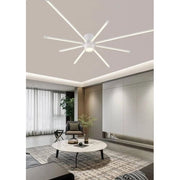 Trade Shop - Lampadario Soffitto Led 43w Plafoniera Moderna Bianco Luce 6500k 3000k 4000k Pn-27b - -bianco Freddo      -