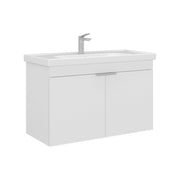 Mobile lavabo "Desna 90" - 90 x 45 x 58 cm - Bianco opaco