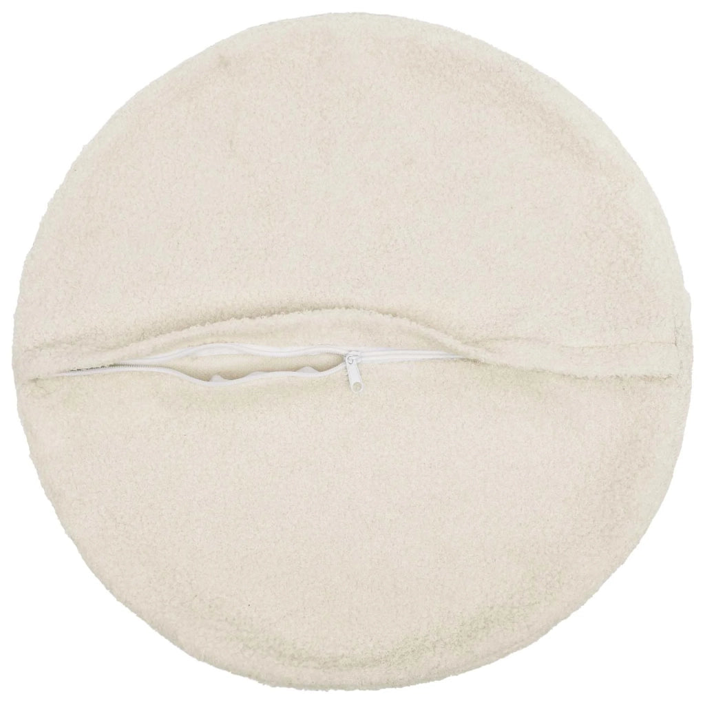 Federa 6 pcs HEERLEN Crema Ø 50 cm Bouclé 922620
