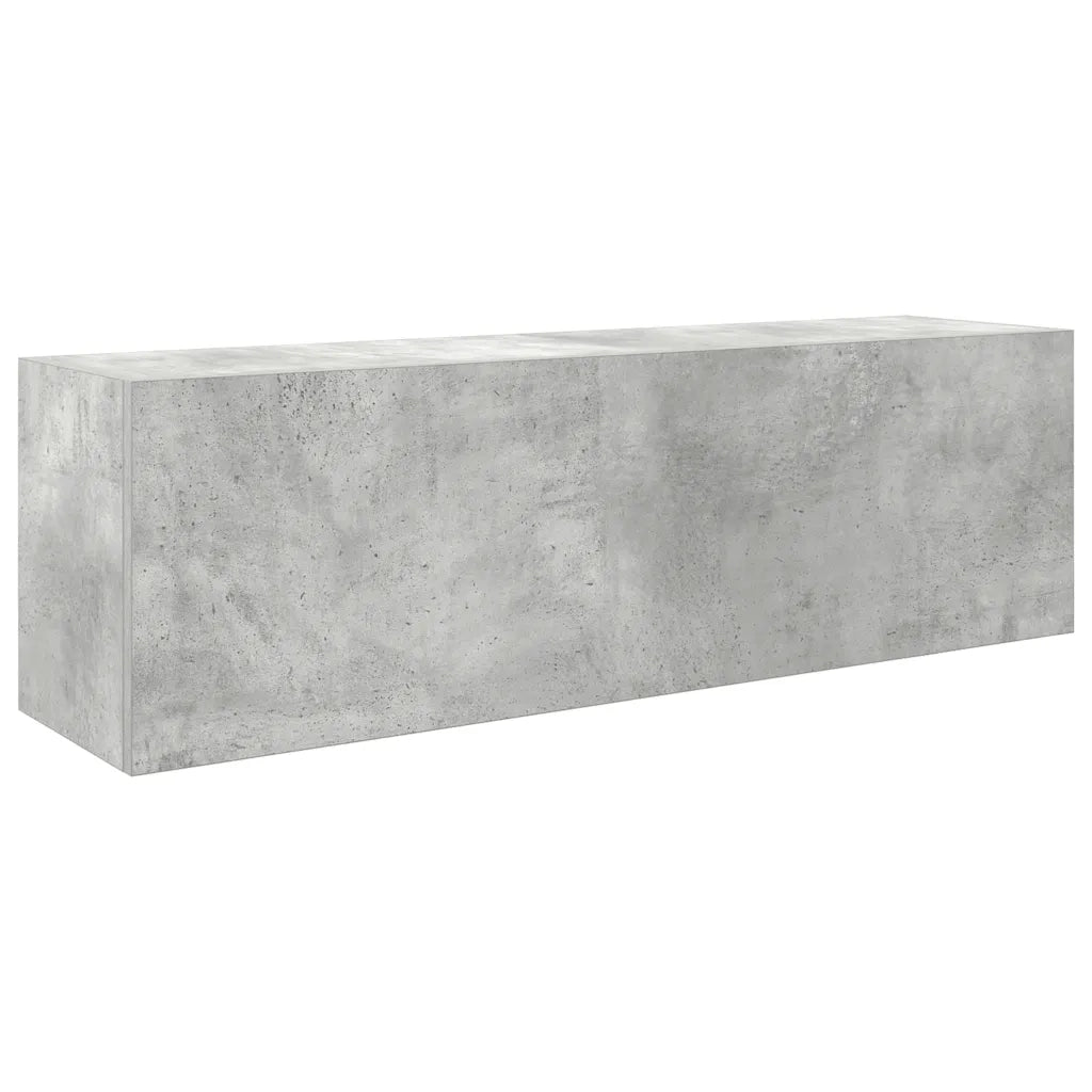 Armadietto da Bagno | Armadio da bagno Grigio Cemento 100x25x30 cm in Truciolato