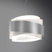 Lampadario a sospensione BEA una luce Argento diametro 60x h38 cm