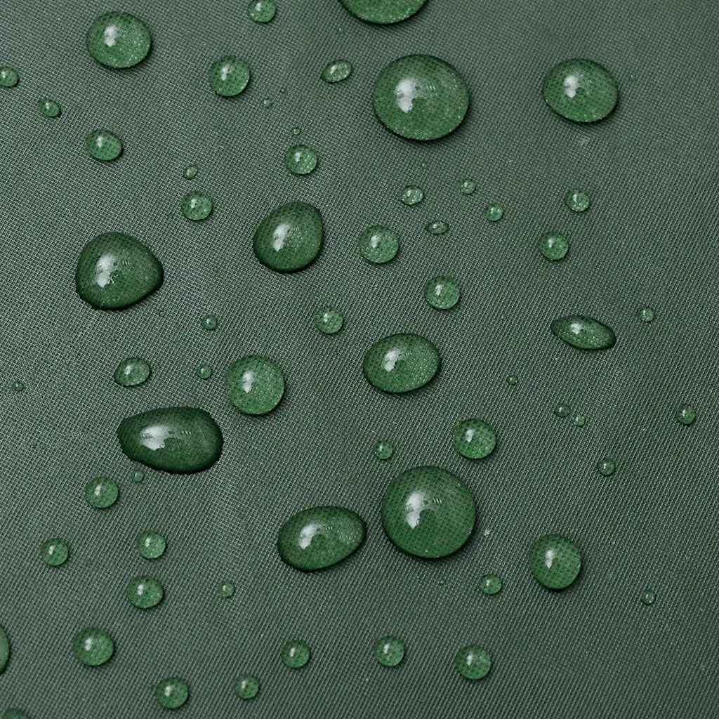 Impermeabile Lungo Resistente all'Acqua con Cappuccio Verde L 130773
