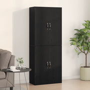 Armadi  2 pz Nero Rovere 69,5x34x180 cm Legno ingegnerizzato