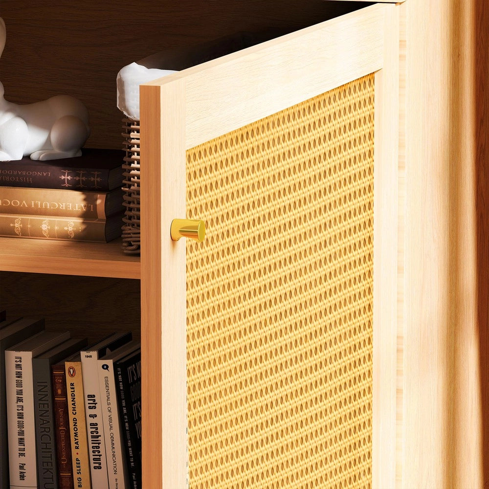 Credenza in Vimini con Cassetto ¨C MINIMAL ¨C Rovere Naturale 60x40x63 cm