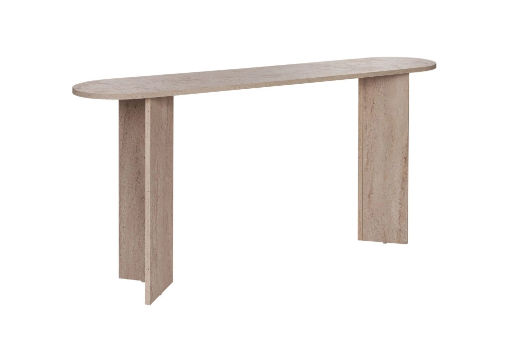 Consolle in legno "Sira" - 150 x 35 x 75 cm - Travertino