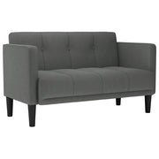 Divano | Divano da soggiorno | Sofa Divanetto Grigio Scuro 111 cm in Tessuto