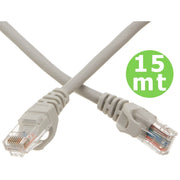 Trade Shop - Cavo Di Rete Lan Ethernet Rj45 15 Metri Categoria 5 Prolunga 15mt Utp -