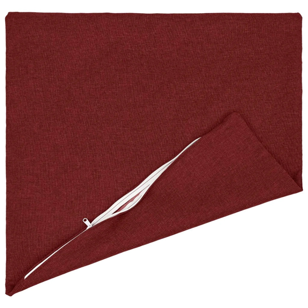 Federa 2 pz HEERLEN Rosso Vino 65 x 65 cm Tessuto 912855