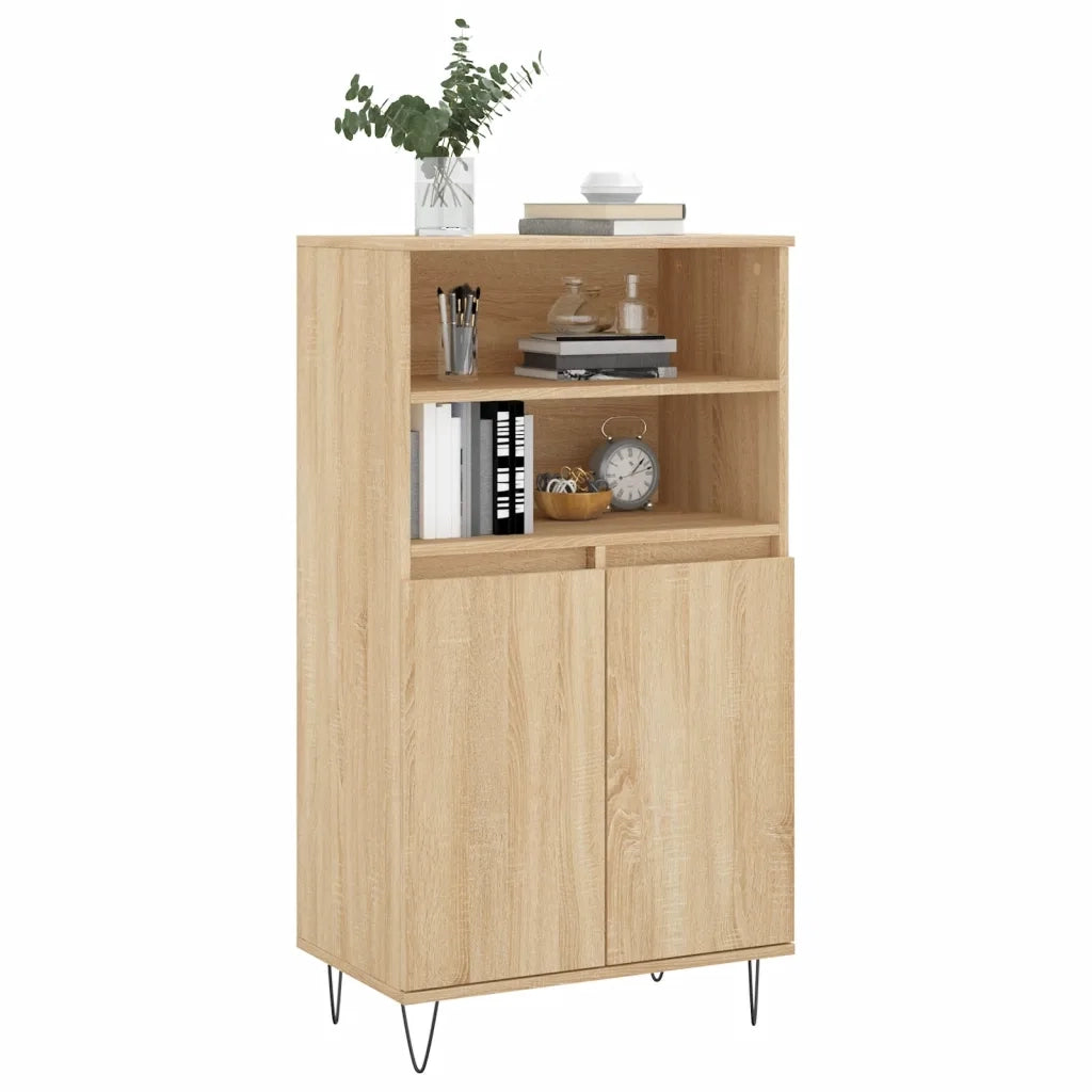 Credenza | Madia | Buffet da pranzo | Armadio da pranzo Rovere Sonoma 60x36x110 cm in Legno Multistrato